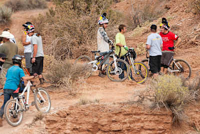 Many riders chose single crown forks, which made barspins possible, when riding man-made features. More recently they run stiffer, longer travel dual crown forks and traditional downhill frames.
