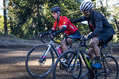 Riders often support each out and push one another on