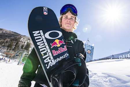 Snowboarder Judd Henkes poses for a portrait at the Burton US Open 2017.