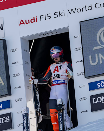 Marcel Hirscher of Austria seen in Soelden, Austria on October 27, 2024. 