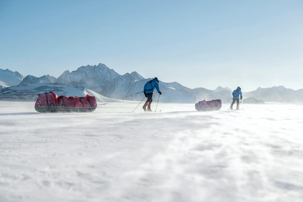 Polar explorer Ben Saunders during his 2013-14 Antarctica trek.