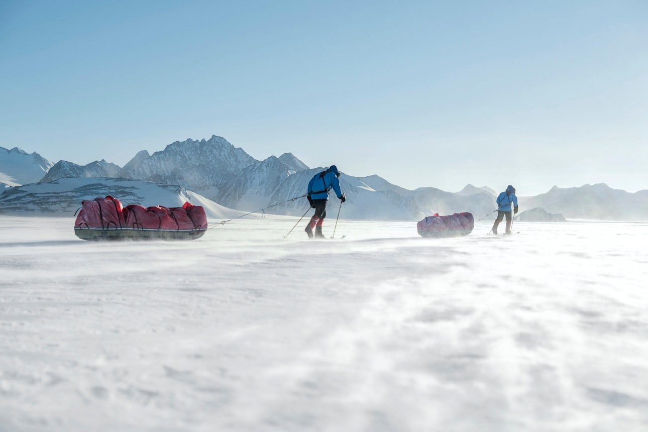 Polar explorer Ben Saunders during his 2013-14 Antarctica trek.