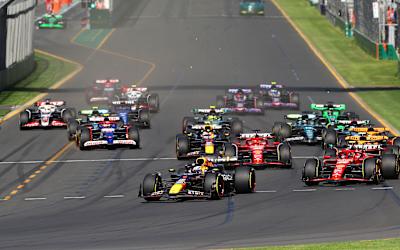 Start wyścigu F1 o GP Australii 2024