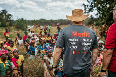 A team Rubicon medic in Mozambique for Operation Macuti Light.
