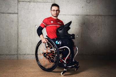Emiglio sagt, mit dem Rollstuhl als Sportgerät geht noch viel viel mehr.