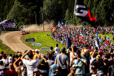 Mārtiņš Sesks thrills the crowds at Secto Rally Finland 2025