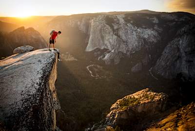 Honnold am Ziel seiner Träume - am höchsten Punkt der Felswand El Capitan