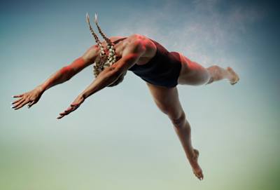 Lucy Charles-Barclay photographed for The Red Bulletin.