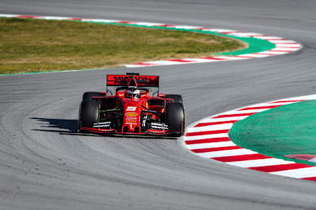 Sebastian Vettel and Ferrari were fast and reliable in the striking SF90