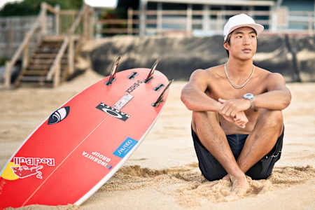 Kanoa Igarashi photographed for The Red Bulletin.