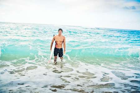 Kanoa Igarashi photographed for The Red Bulletin.