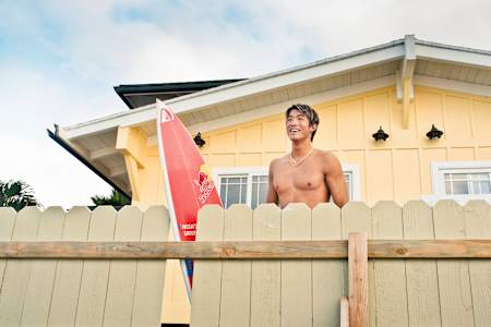 Kanoa Igarashi photographed for The Red Bulletin.