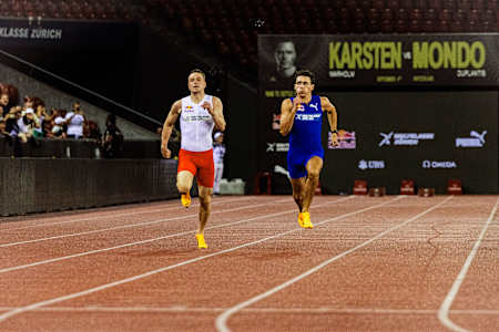 Karstens top Speed ist zwar höher, Mondo beschleunigt jedoch schneller. 