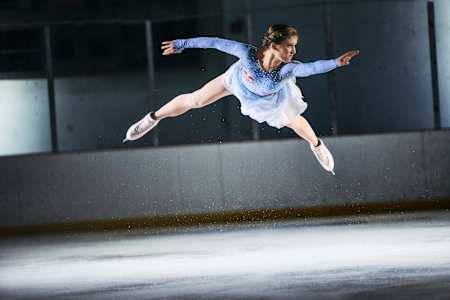 The 18-year-old was photographed at The Rinks in Lakewood, California, this past July. 