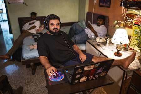 RaaKshaS Sound produces beats at home with BamBoy and Mawali nearby