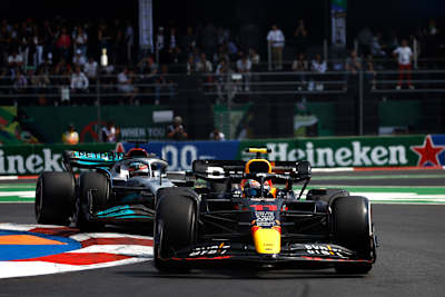 Sergio Pérez of Oracle Red Bull Racing at the Mexican Grand Prix on October 30, 2022.