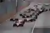 Arvid Lindblad leading the Formula Macau GP 2023