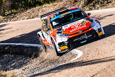 Iván Ares made it a Spanish 1-2 during a dramatic Power Stage