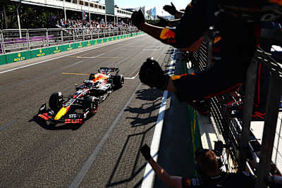 Max Verstappen of Oracle Red Bull Racing at the Azerbaijan Grand Prix on June 12, 2022.