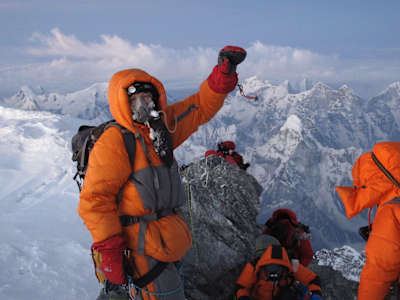 Jon Kedrowsk on Everest, May 2012.
