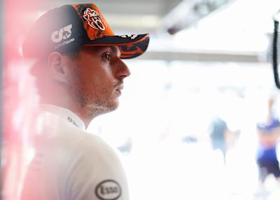 Max Verstappen looks on in the pit garage during practice ahead of the F1 Grand Prix of Belgium at Circuit de Spa-Francorchamps on July 17, 2026 in Spa, Belgium.