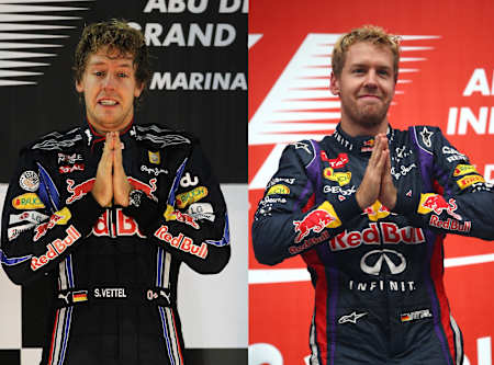 Sebastian Vettel celebra su cuarto Campeonato del Mundo en la India.