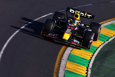 Sergio Pérez of Oracle Red Bull Racing at the Australian Grand Prix on April 2, 2023.