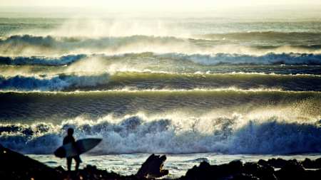 Um dia de mar grande em Chicama
