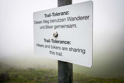 Sentieri condivisi a Davos, Svizzera.