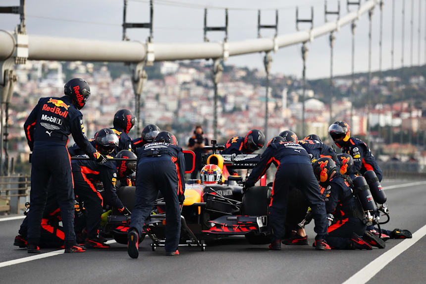 F1 Drivers Pierre Gasly Alex Albon Explore Istanbul