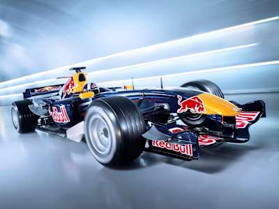 A photo of Red Bull Racing's RB2 car.
