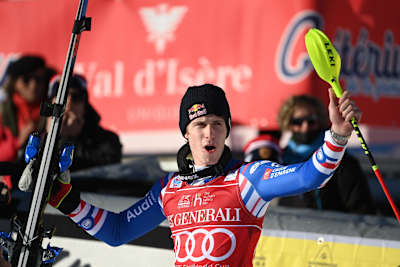 Clement Noël on the podium. 