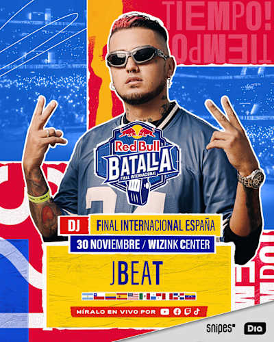 JBeat será el DJ de la Final Internacional de Red Bull Batalla 2024