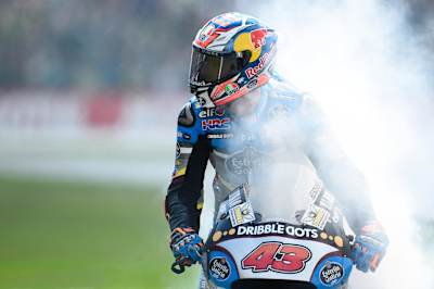 A burnout befitting an astonishing result
