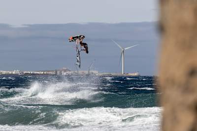 Philip Köster in action during the Gran Canaria PWA World Cup in Pozo Izquierdo.