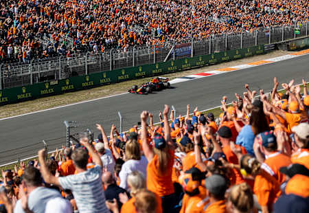 Max Verstappen of Red Bull Racing Honda at the Dutch Grand Prix on September 5, 2021.