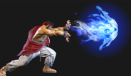 A screengrab of Ryu in Street Fighter 6. 