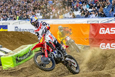 Jett Lawrence at AMA Supercross Series Round 14 at Nissan Stadium