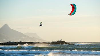 Nick Jacobsen performs during the opening day of the Red Bull King of the Air at Big Bay, Cape Town, South Africa on February 11th, 2015. 
