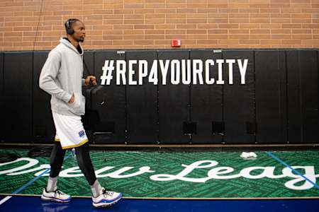 Brunson League players arrive at King Drew High School for Red Bull PABC