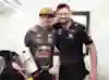 Max Verstappen of Red Bull Racing celebrates with performance coach Bradley Scanes after winning the F1 Grand Prix of France at Circuit Paul Ricard on June 20, 2021 in Le Castellet, France. 