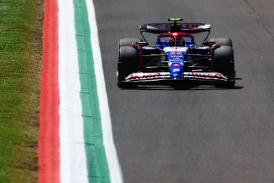 Yuki Tsunoda of Visa Cash App RB at the Emilia-Romagna Grand Prix on May 19, 2024.