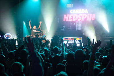 Canada's DJ Hedspin winning at the 2011 Red Bull 3Style World Finals 2011 in Vancouver, Canada.