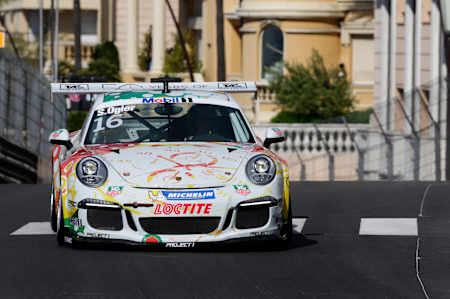 Sebastien Ogier in the Porsche Supercup at Monaco
