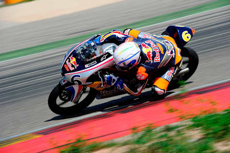Corentin Perolari racing in Aragon 2014