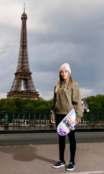 Leticia Bufoni poses for a portrait in Paris, France on May 22, 2024 