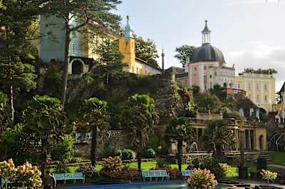 Portmeirion Village in Wales, UK