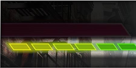 A bar with 6 segments 