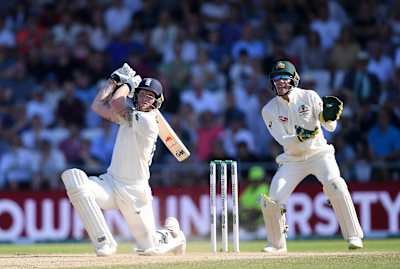 Ben Stokes in action in the third test in the Ashes 2019
