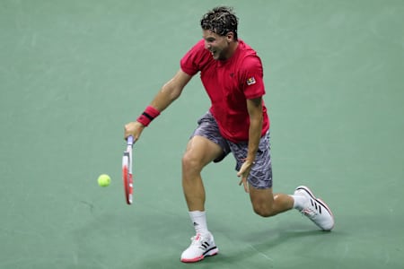 Austrian tennis player Dominic Thiem pictured during the Men's Final of the 2020 US Open tournament in New York City.